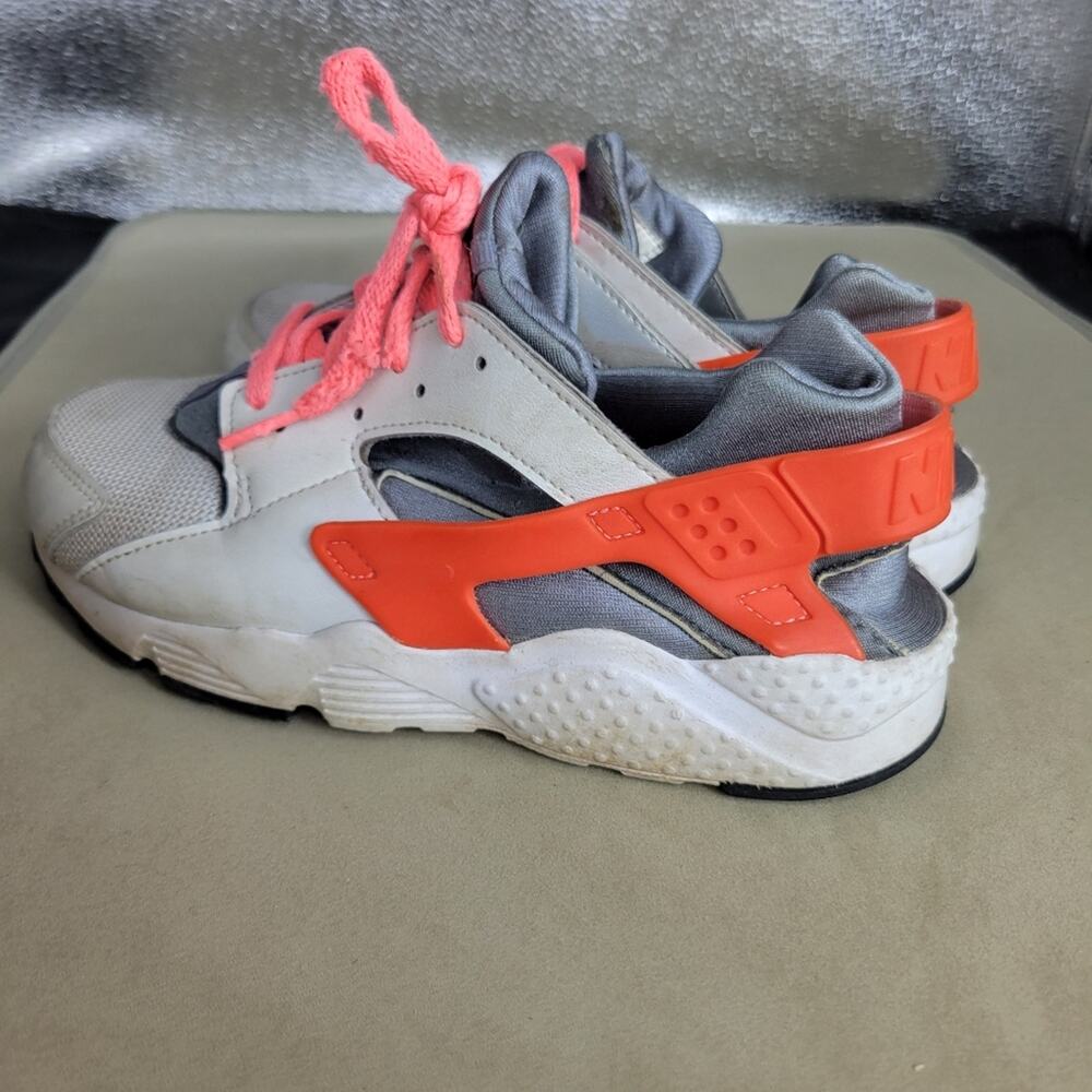 Nike Air Huarache Shoes Girl Size 3 Grey Run Pure Platinum Lava Sneaker Athletic - Picture 6 of 14